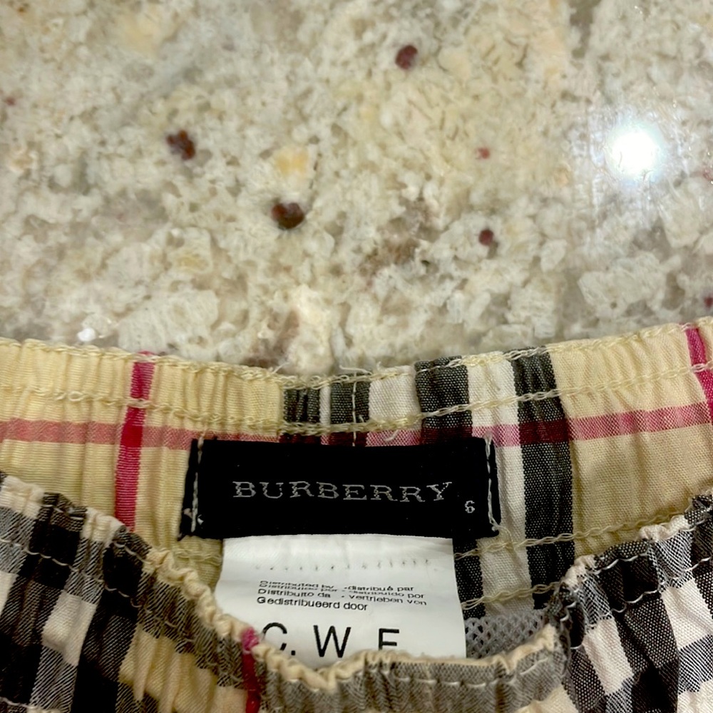 Burberry swim shorts youth size 6
